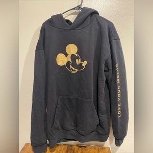 RARE Women's Love Your Melon Disney X Black Mickey Mouse Hoodie Large SOLD OUT